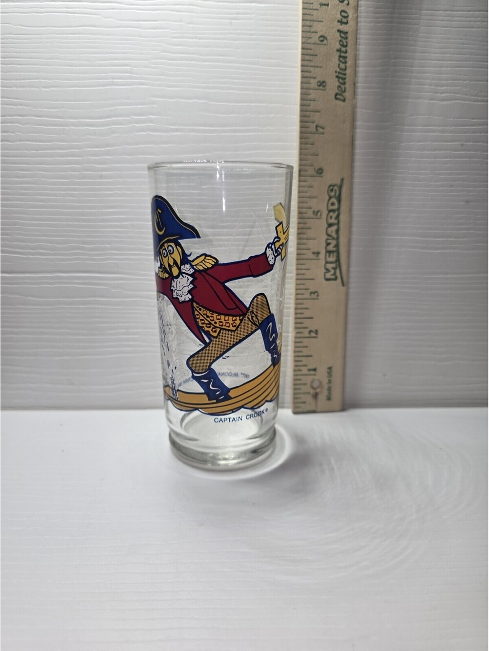 Vintage 1977 McDonaldland Action Series Captain Crook Glass McDonald's